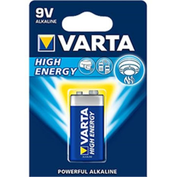 Batteries Alkaline Varta 9V- 1 p-1.5V