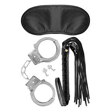 FETISH TENTATION WHIP KIT HANDCUFFS AND MASK