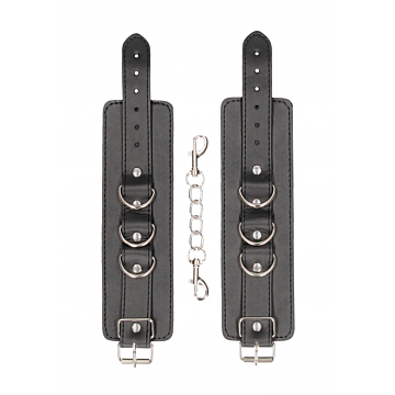 Bonded Leather Hand or Ankle Cuffs - With Adjustable Straps