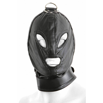 Heavy Duty Bondage Hood with ring