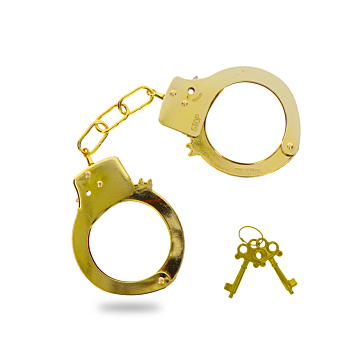 Metal Gold Handcuffs - Toy Joy 