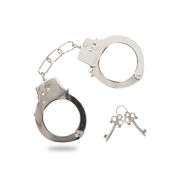 Metal Silver Handcuffs - Toy Joy 