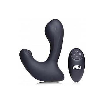 10X Inflatable & Tapping Prostate Vibe w/ Remote
