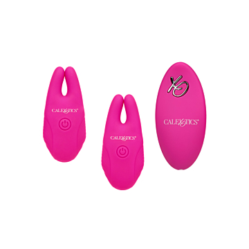 Calexotics - Recharchable Silicone Remote Nipple Clamps 