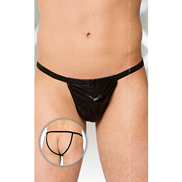 SoftLine Black Thongs 4506