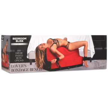 XR BRANDS LOVER'S BONDAGE BENCH RED