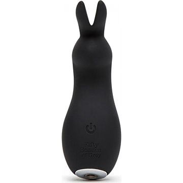 Greedy Girl Clitoral Rabbit Vibrator - Black
