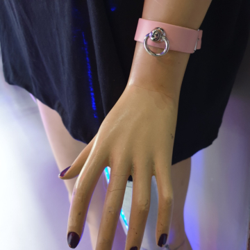 BULLET69 Leather Pink Ring Band