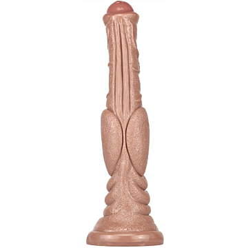 Unrealistic Monster Dog Penis 26 x 6 cm - Light Brown