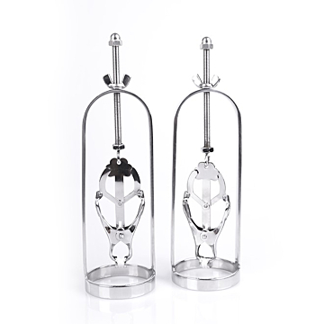 Kiotos Silver Nipple Pullers with Clover Clamps