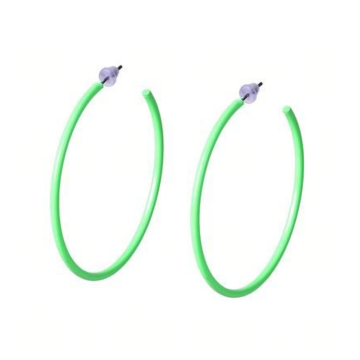 Neon Green Earrings by [Brand]