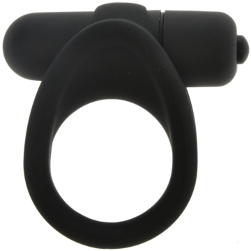 Big Vibrating Silicone Bullet Cock Ring - Penis Ring