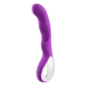 Silicone G-Spot Vibrator Punctul Jiemba with 10 Vibration Modes (Purple) - USB Rechargeable