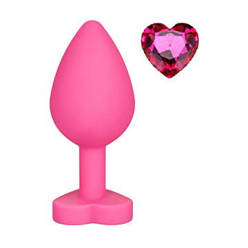 Anal Plug with Jewellery Brighty Pink/Pink