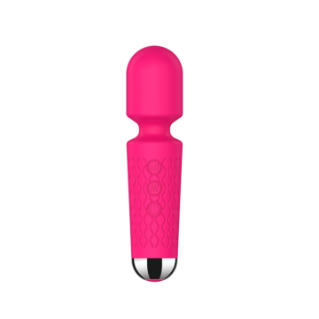 Rechargeable Wand Massager Vibrator Nova with 20 Vibration Modes 15cm - Pink - Waterproof