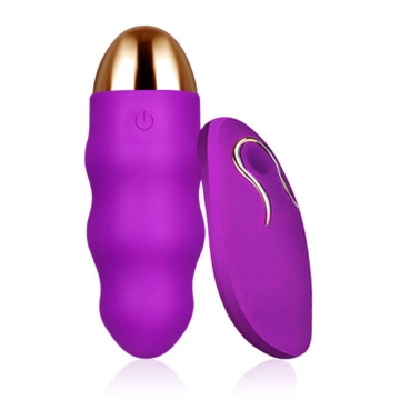 Big Vibrating Egg Abby Remote , multiple programs  Silicon, USB, purple