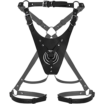 Strapon Garter Harness Eco Leather, Black