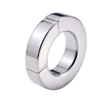 Ultra Thick Magnetic Penis Ring with Closure, Stainless Steel