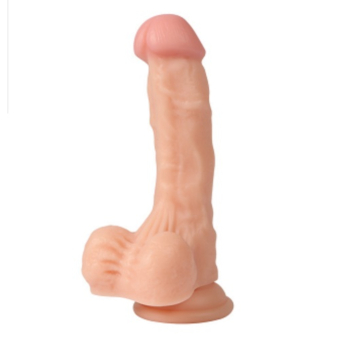 Realistic Dildo Raiden with Balls 17.5 cm (Flesh) - Guilty Toys