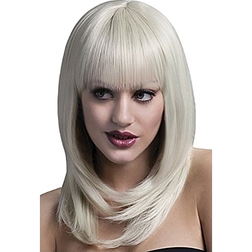 Long Wig With Fringe - Blonde