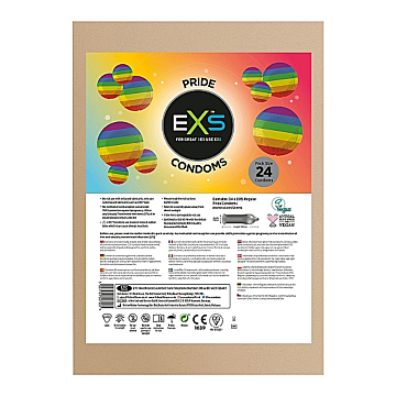 Exs Pride Rainbow Condoms - 24 pack