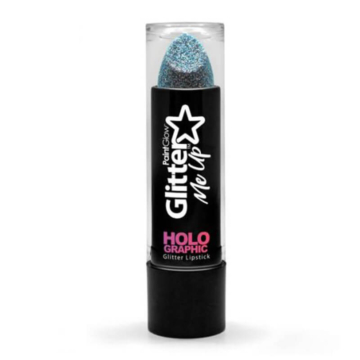 Holographic Glitter Lipstick - Blue