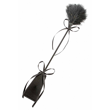 Two-way riding crop Black