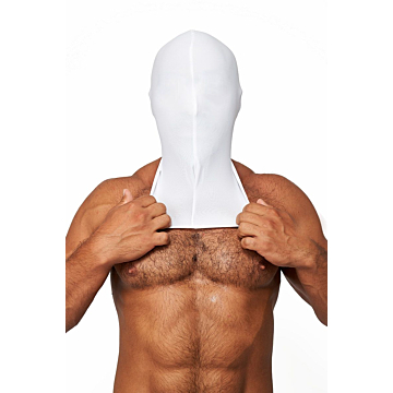 Mister B White Lycra Hood