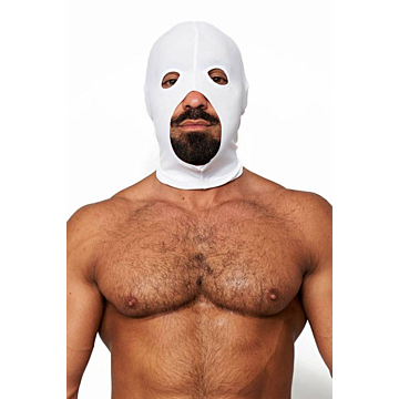 Mister B White Lycra Hood.