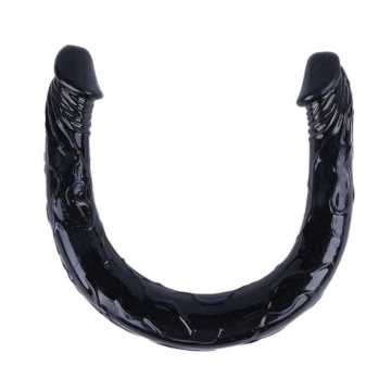 Strangers Double Head Dildo Black, 43 cm