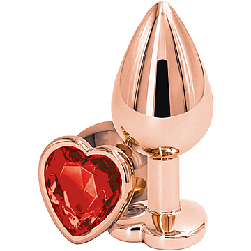 Dop Anal Brilliant Anal Plug Medium Rose Gold, Piatra Rosie Passion Labs