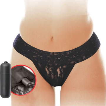 Pipedream's Vibrating Panties in Black