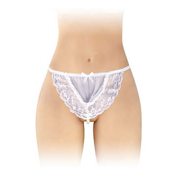 Kinksters White Pearl Thong OS.