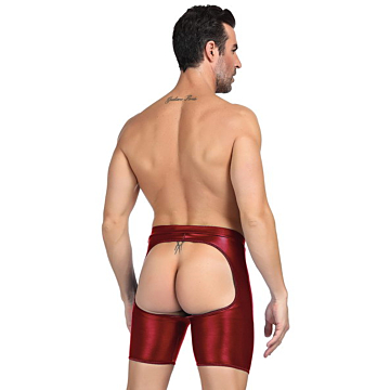 Burgundy Wet Look Boxers by Kinksters.