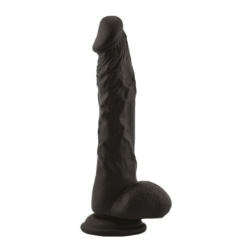 Fallo realistico 23,5cm long stocky black