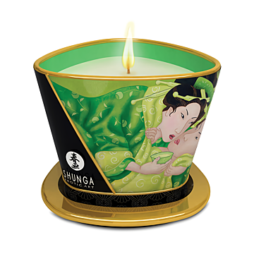 Shunga Erotic Art Massage Candle Exotic Green Tea 170ml
