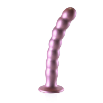 Beaded Silicone G-Spot Dildo 20.5cm Pink