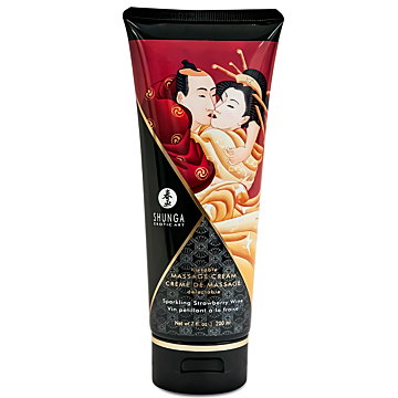 Shunga Sparkling Strawberry Wine Massage Cream