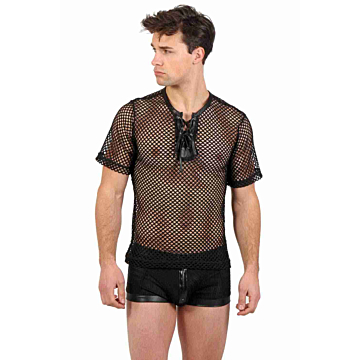 Soiemio Black Net Top