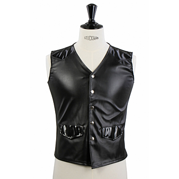 Men's Leatherlook Fetish Vest