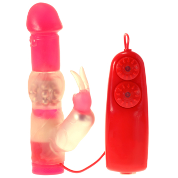 Minx Beaded Blossom Rabbit Vibrator Red OS