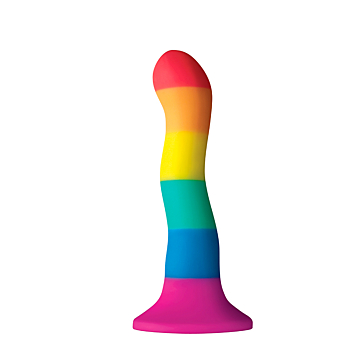 NS Novelties Colours Pride Edition Wave Dildo Multi 6in