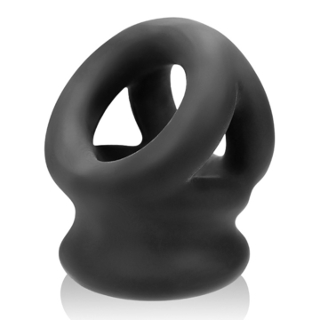 Oxballs Tri-Squeeze Cocksling Ballstretcher Black OS