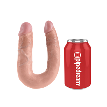 King Cock U-Shaped Double Trouble Flesh 13.5in