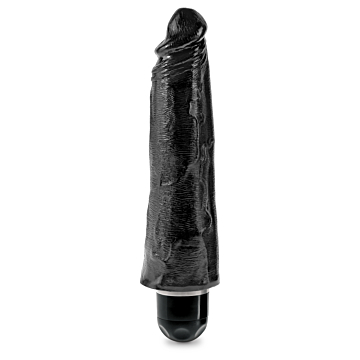 King Cock Vibrating Stiffy Black 8in