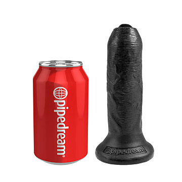 King Cock Uncut Black 6in