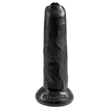 King Cock Uncut Black 9in