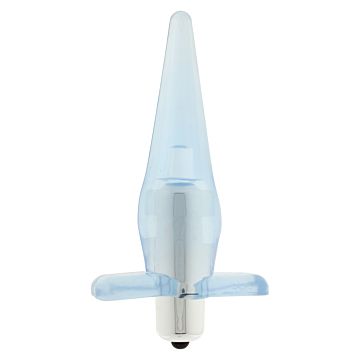 Power Butt Plug Vibrating Anal Stimulation (Light Blue) - Toy Joy