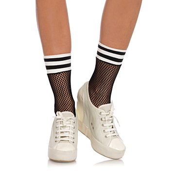 Fishnet athletic anklets