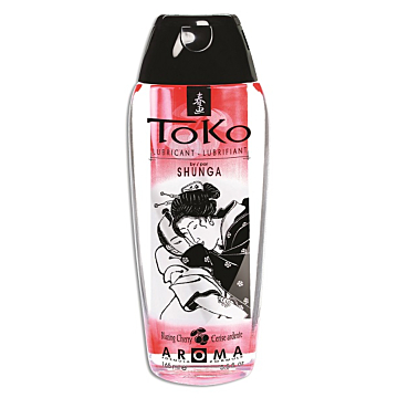 Toko Aroma Water Based Lubricant Blazing Cherry 165ml - Shunga - Comestible Erotic Gel